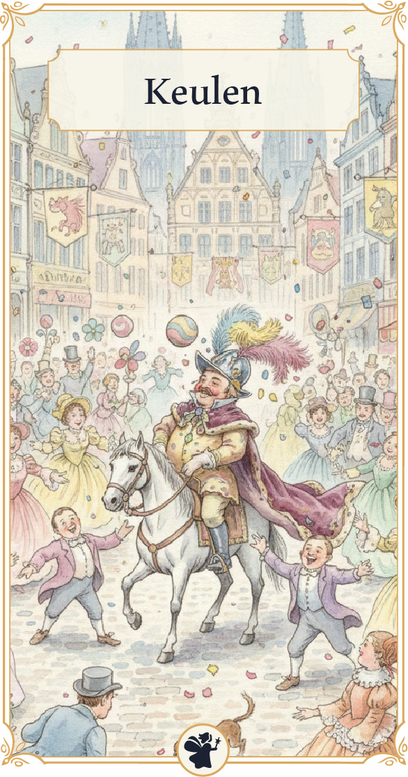 Mijlpaalkaart carnaval Keulen